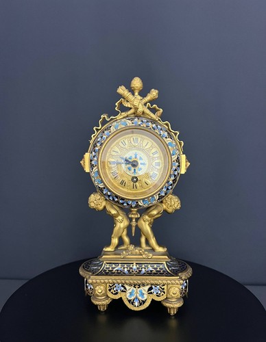 Gilded bronze and polychrome - gilded,