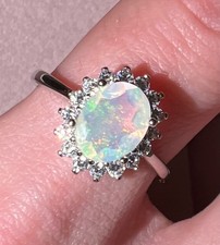 Natural Fire Ethiopian Opal CZ
