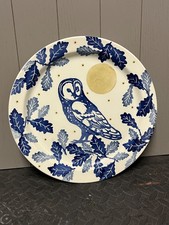 Rare Large Emma Bridgewater Owl Night Sky Serving/Cake Plate (No 1)