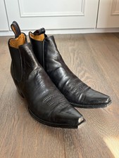 R Soles Leather ankle Boots By