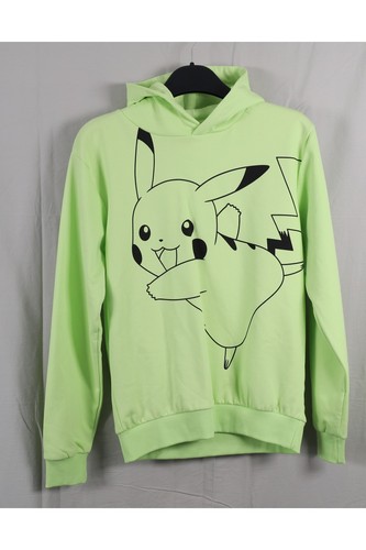 Pokemon pikachu hoodie - pokemon, lime