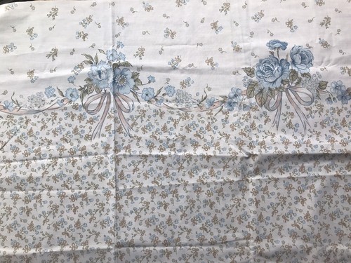 Vintage floral bows blue - vintage,