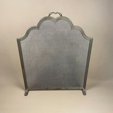 Antique Gold Brass Metal Fire Screen Guard Fireguard Vintage Italian Mesh