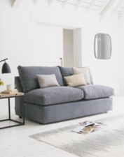 Ex display Loaf Chatnap Two Seater Storage Sofa in Navy Clever Softie - Armless