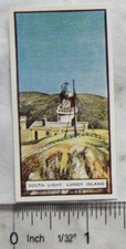 1926 Wills Three Castles Lighthouses No. 33 South Light Lundy Island