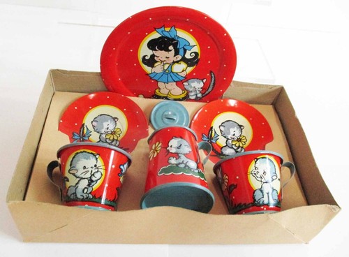 Vintage tin litho - tin,