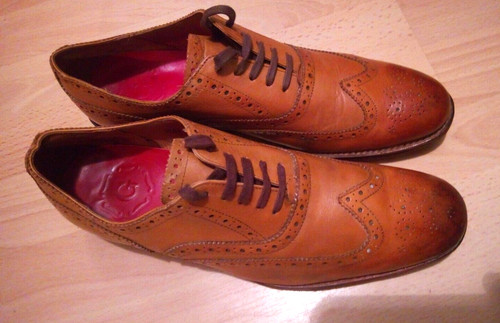 Grenson mens tan oxford brogue - oxford,