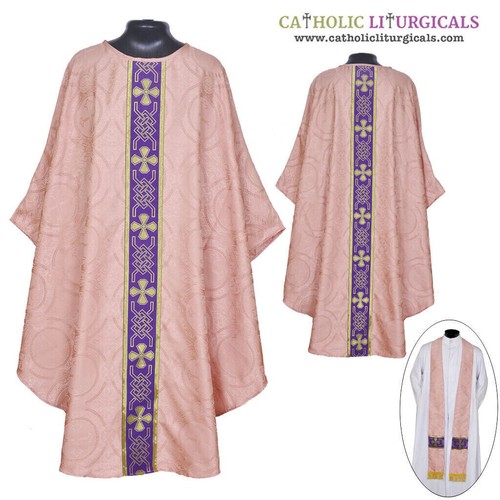 New rose chasuble clergy - rose,
