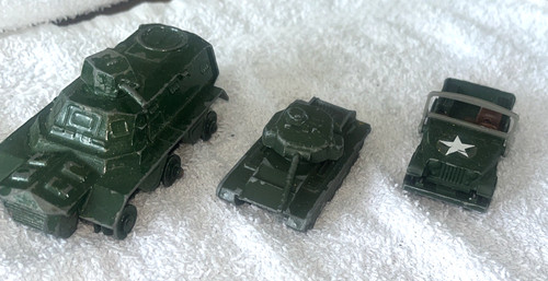 Vintage military toy vehicles - vintage,