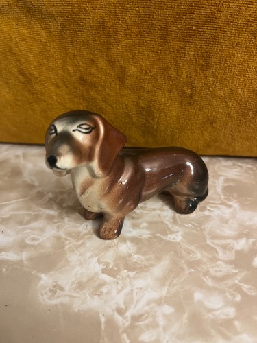 Ceramic dog figure ornament - ceramic,