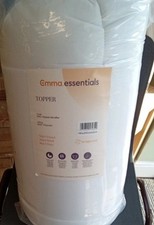 emma essentials microfiber topper super king size 180cm x 200cm x 5cm  new 