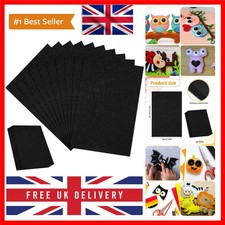 Black Felt Sheets, 10 PCS