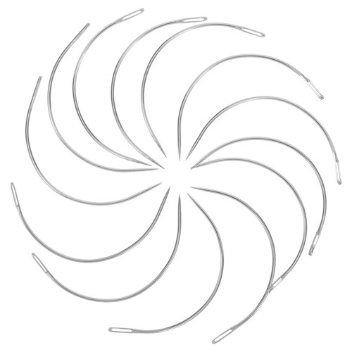 100pcs reusable curved needles - curved,