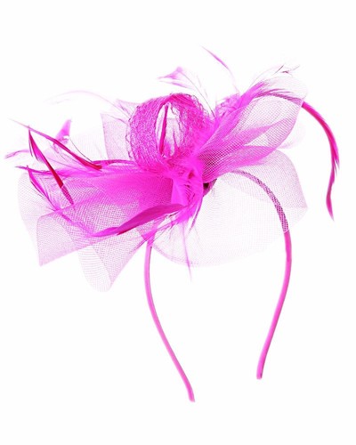 Looped feather headband clip - feather,
