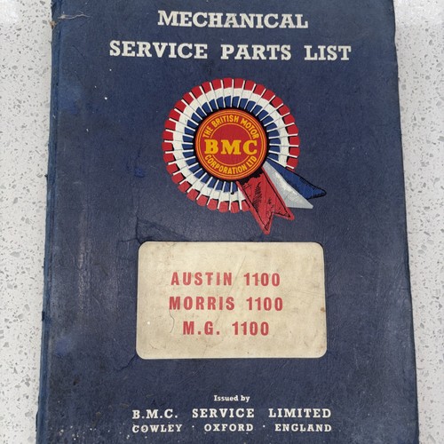 Mechanical service parts list - service,