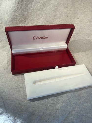 Cartier red leather white - cartier,