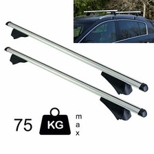 Maypole 1.35m 90kg Locking Aluminium Car Roof Bars Cross for Profile Flush Rails