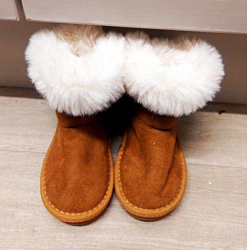 Children faux fur fold - faux, fold-over