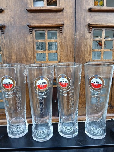 Amstel beer pint glass - 4,