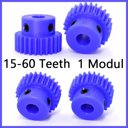Blue nylon spur gears - nylon,