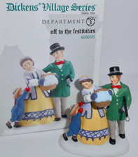 DEPARTMENT 56 Dickens' Village Accessory 2014 OFF TO THE FESTIVITIES 4036515 H83