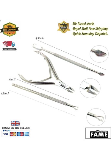Stainless steel nail cuticle - nail,