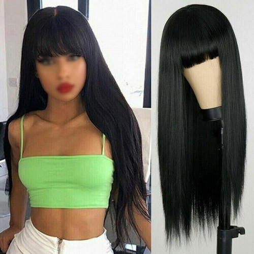 Women black 70cm - black, straight