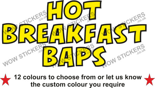 Catering trailer sticker hot - catering,