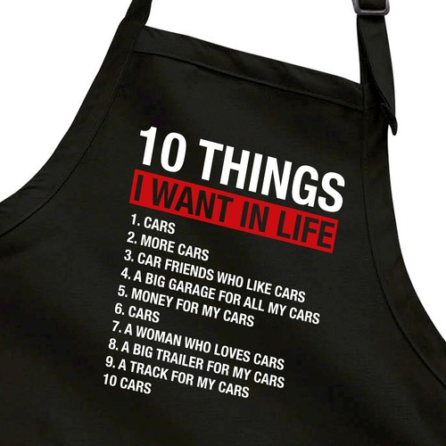 Funny car lovers gifts apron - funny,