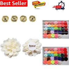 7cm Chiffon Flower Brooch
