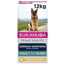 Complete Dry Dog Food for Adult German Shepherd Breed Types with Fresh