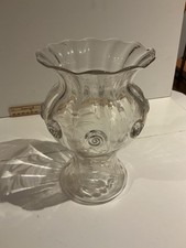 Blown and Molded Etched Vase