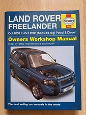 Haynes Manual Land Rover Freelander 2003-2006 53-56Reg Petrol/Diesel HB book s14