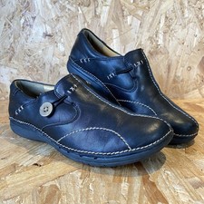 Clarks Un Loop Black Leather