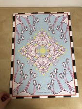 Sophia Webster Wall Print Swan Shoe Illustration Pink Blue Yellow 59.5 X 42cm