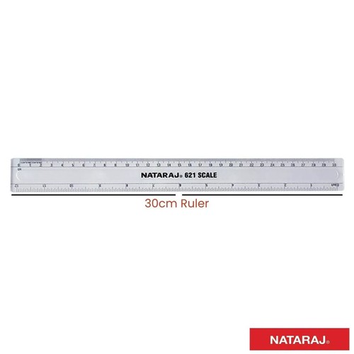 30cm clear ruler - clear, 12"-