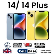NEW Apple iPhone 14 - 14 Plus 128GB 256GB 512GB Unlocked With Box Re- SEALED