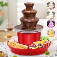 Electric Chocolate Fountain 3 Tier Fondue Dip Machine & Food Tray Giles & Posner