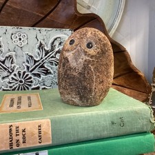 Carved Granite Stone Owl