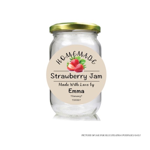 Flavour personalised jam pot - jam,