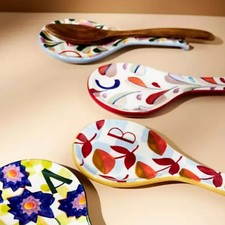 NEW!! Anthropologie Tivoli Monogram "B” Spoon Rest 8 1/2"