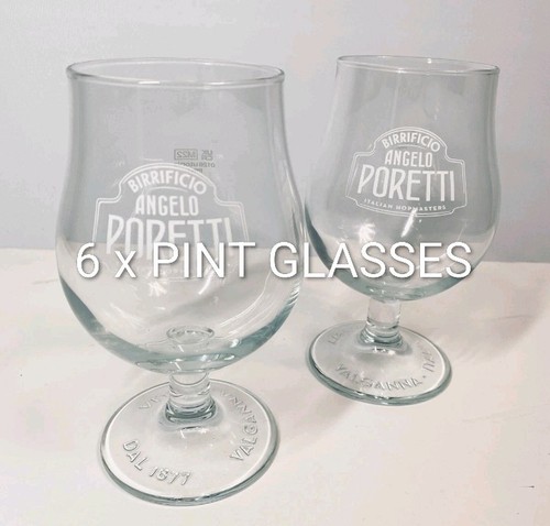 Poretti pint glass goblets 6 - poretti,