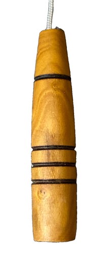 Handturned wooden light fan - wooden, light/fan
