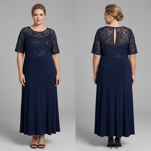 Nightingales navy lace sequin