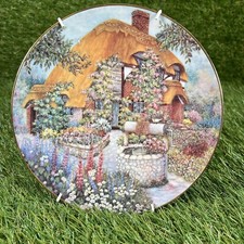Lilliput Lane Wishing Well Cottage Plate The Franklin Mint LE Plate No 4636 Rare