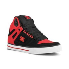DC Pure High Top WC Shoes - Fiery Red/White/Black