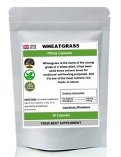 Wheatgrass Capsules 750mg 100%