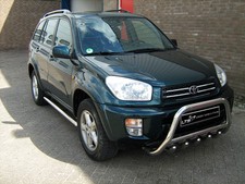 TOYOTA RAV4 2000 - 2005 CHROME AXLE NUDGE A-BAR, BULL BAR