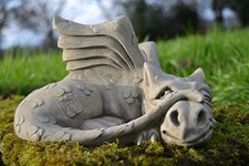 James the Peeking Dragon Stone Garden Ornament