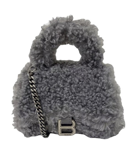 Balenciaga mini grey shearling - mini,